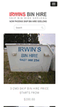 Mobile Screenshot of irwinsbinhire.com